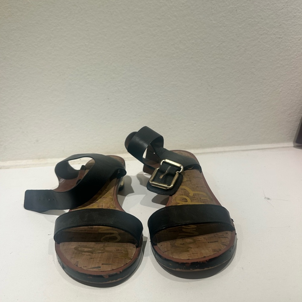 Black and brown heels, size 7 women’s, worn once